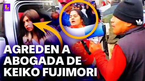 Así se manifestaron en contra de Giulliana Loza Abogada de Keiko