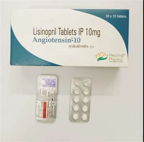 Lisinopril Tablets Ip Mg Healing Pharma At Rs Stripe In Nagpur