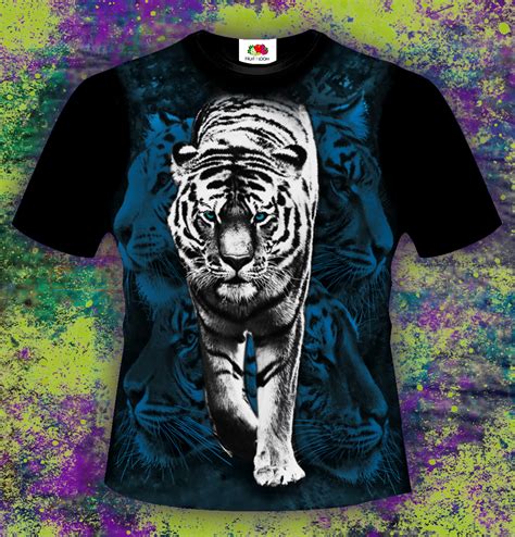 Мужская футболка. Размеры: S, L ,M, L, XL. Футболки. Футболка с тигром ...
