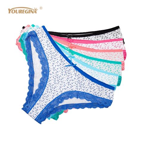 Youregina Sexy Cotton Women Underwear Panties Plus Size Ladies Briefs