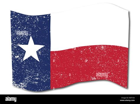 Texas State Flag Waving Clipart