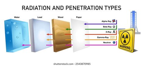 gamma radiation diagram   royalty  licensable stock