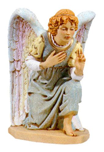 Kneeling Angel Blue Tonini Church Supply