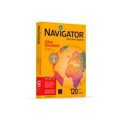 Folios A4 Navigator Colour Documents 120 Grs 250 Hojas