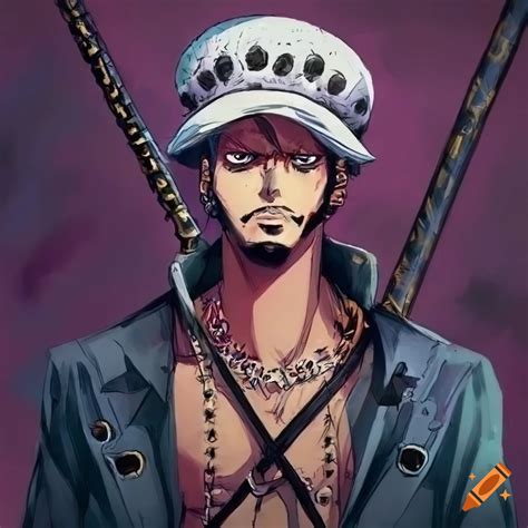 Digital Art Of Trafalgar Law Character On Craiyon