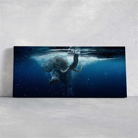 Underwater Elephant Wall Art Multi Panel Canvas | Stunning Canvas