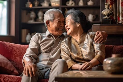 Premium Ai Image Senior Asian Couples Take Care Of Each Other