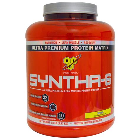 BSN Syntha 6 Ultra Premium Protein Matrix Banana 5 0 Lbs 2 27 Kg