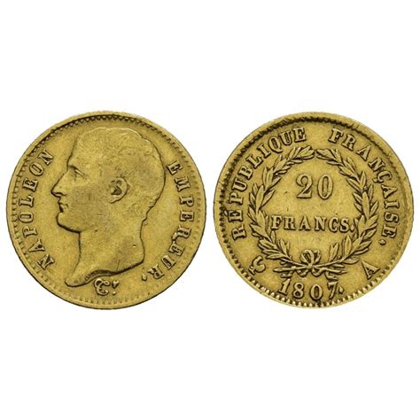 Francos Napole N I Francia Oro Monedas Lamasbolano