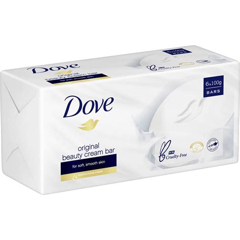 Dove Original Beauty Bar Soap 14 Moisturising 6x100g Woolworths