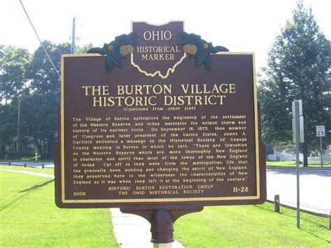 11 28 The Burton Village Historic District Remarkable Ohio