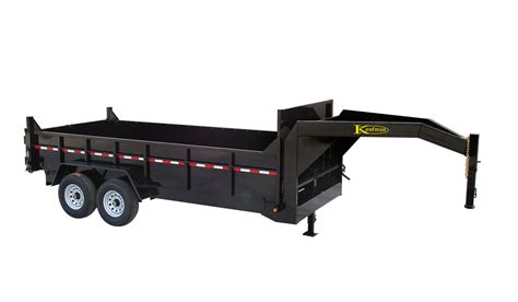 heavy duty gooseneck dump trailers  sale kaufman trailers