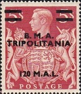 Stamp British Stamp Overprinted B M A Tripolitania Tripolitania