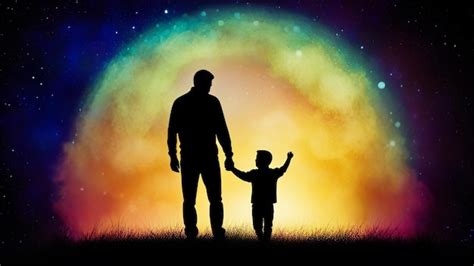 Premium Ai Image Abstract Colourful Ink Background Father And Son