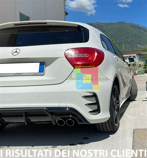 Mercedes A Klasse W Heckdiffusor Abs Gl Nzend Schwarz Amg