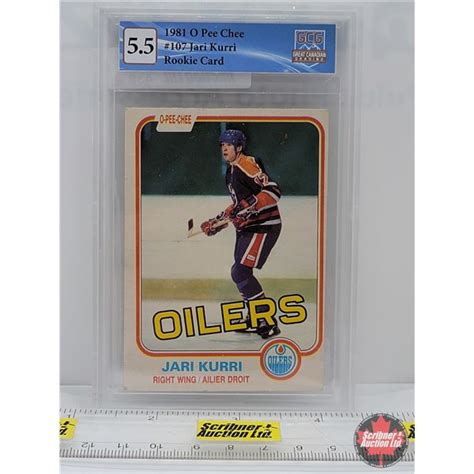 1981 O Pee Chee 107 Jari Kurri Rookie Card Oilers Certified Gcg