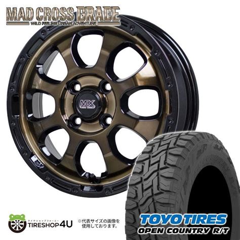 HOT STUFF タイヤホイール 本セット MAD CROSS GRACE x J BRC BK TOYO
