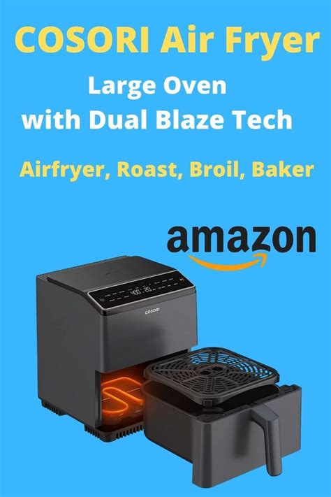 Cosori Dual Blaze Air Fryer 6 8qt No Preheat And No Shake 6 6 Presets Heating Adjusts For A