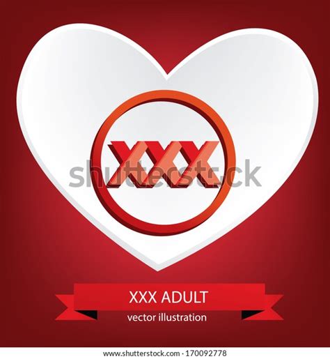 Heart Xxx Vector Illustration Stock Vector Royalty Free 170092778 Shutterstock