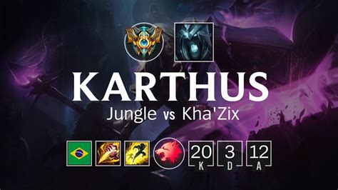 Karthus Jungle Vs Kha Zix BR Challenger Patch 8 11 YouTube