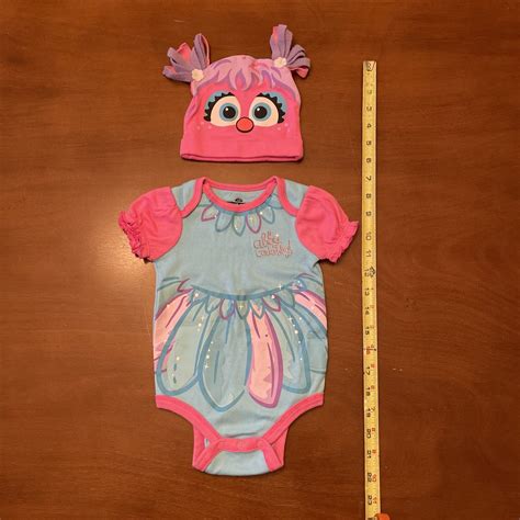 Sesame Street Abby Cadabby Costume Outfit Romper Hat … Gem