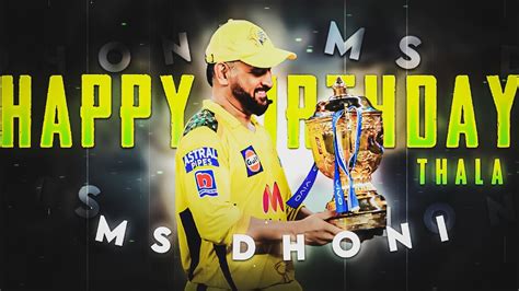 Ms Dhoni Birthday 🥳🎂 Ms Dhoni Birthday Special Status Edit Ms Dhoni