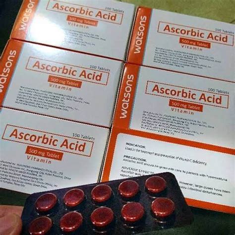 Watsons Ascorbic Acid Vitamin C Mg Box Tablets Buy Take