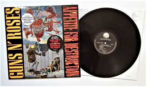 Guns N Roses Appetite For Destruction Lp Vinyl 1987