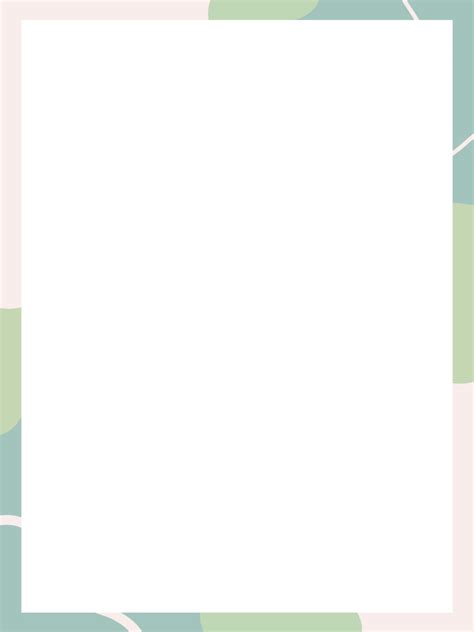 green abstract blank  document page border