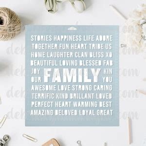 Family Word Art Cut File 2 Styles SVG, PNG, JPEG Silhouette Cameo ...