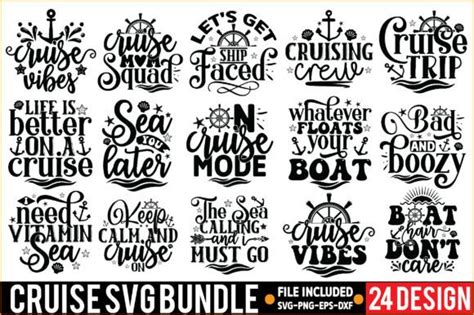 Cruise Svg Bundle Graphic By Design Zone · Creative Fabrica