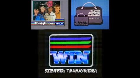 Win Television Lineup Tv Time Check And Stereo Television Ident