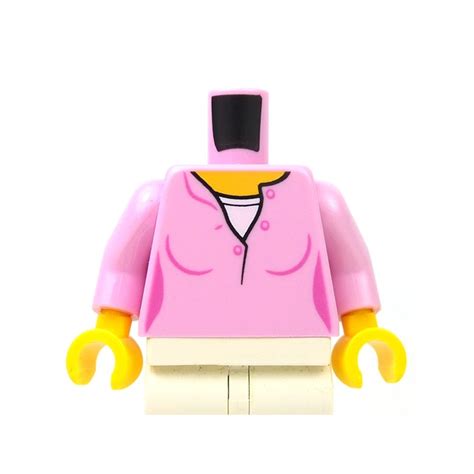 Lego Acessories Minifig Bright Pink Torso Female