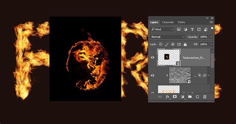 How to Create a Flame Text Effect in Adobe Photoshop | Graficznie