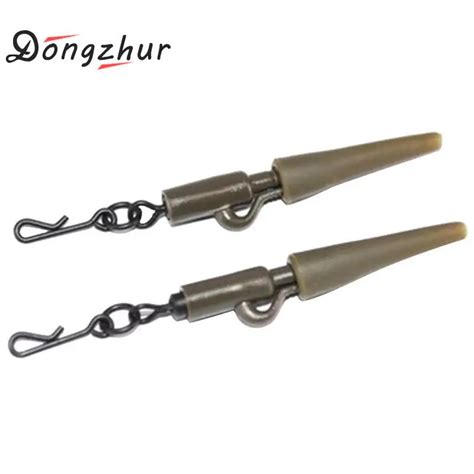 Dongzhur 60pcs Quick Change Swivels Carp Safety Lead Clips Set Quick