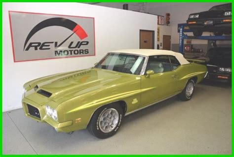 Pontiac Gto Convertible 1971 Green For Sale 237671p157586 1971 Pontiac