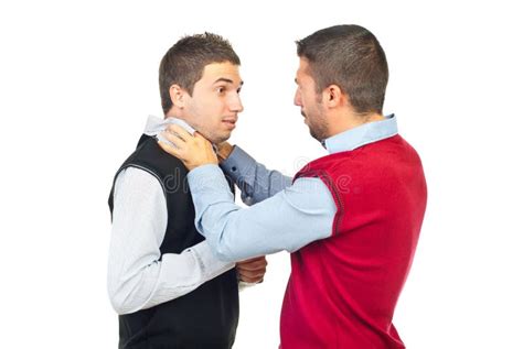 Two men fighting stock photo. Image of strangle, friends - 16418574