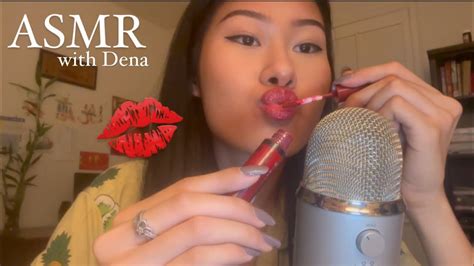 Asmr Putting On Lip Glosses And Lipsticks 💋 Pumping Kisses Mouth