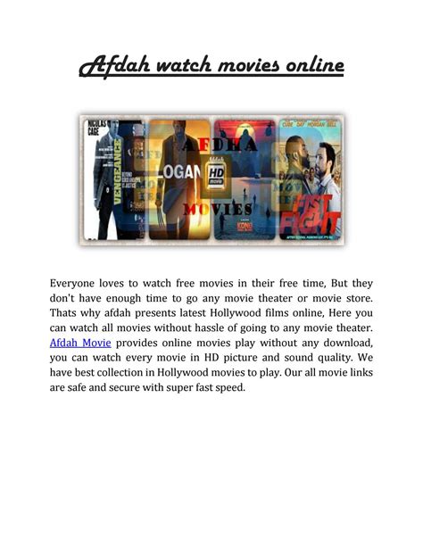 Afdah watch movies online by Afdah - Issuu