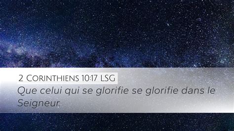 Corinthiens Lsg Desktop Wallpaper Que Celui Qui Se Glorifie