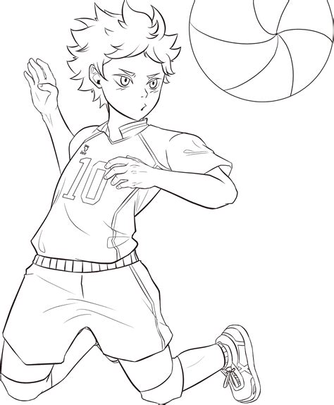 Printable Hinata Shouyou Coloring Pages Anime Coloring Pages The Best