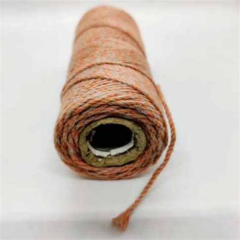 Mm Premium Orange Mix Cotton Ply Twisted Macrame Thread At Rs