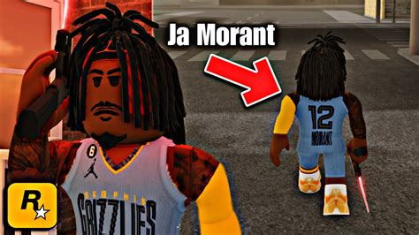 Ja Morant Pulls Up To Roblox Hood Rp Youtube