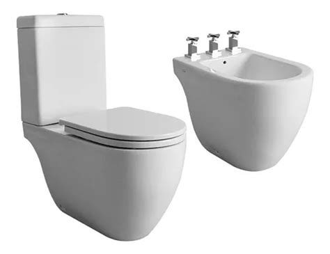 Combo Sanitario Ferrum Fontana Inodoro Deposito Bidet Tapa