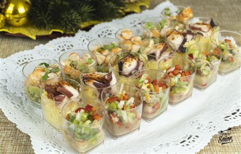 Canap S En Vasitos Para Navidad Receta F Cil E Ideas