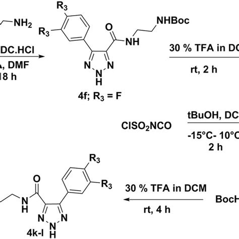 Synthesis Of Carboxamide Aryl H Triazole Derivatives A E G