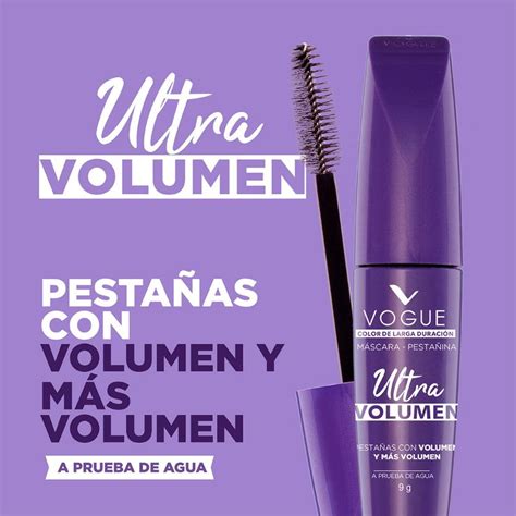 Pestañina Vogue Ultra Volumen Tono Negro Farma Chex