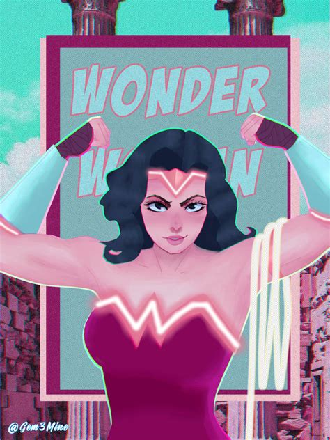 Wonder Woman poster art again by Gem3Mine on DeviantArt