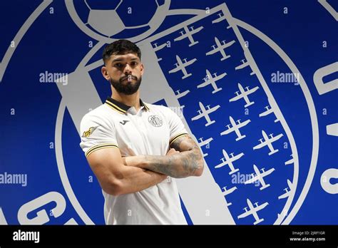 Getafe CF S New Player Omar Alderete During His Official Presentation