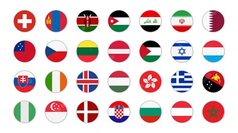 Premium Vector National Flags Of Different Countries Vector Set